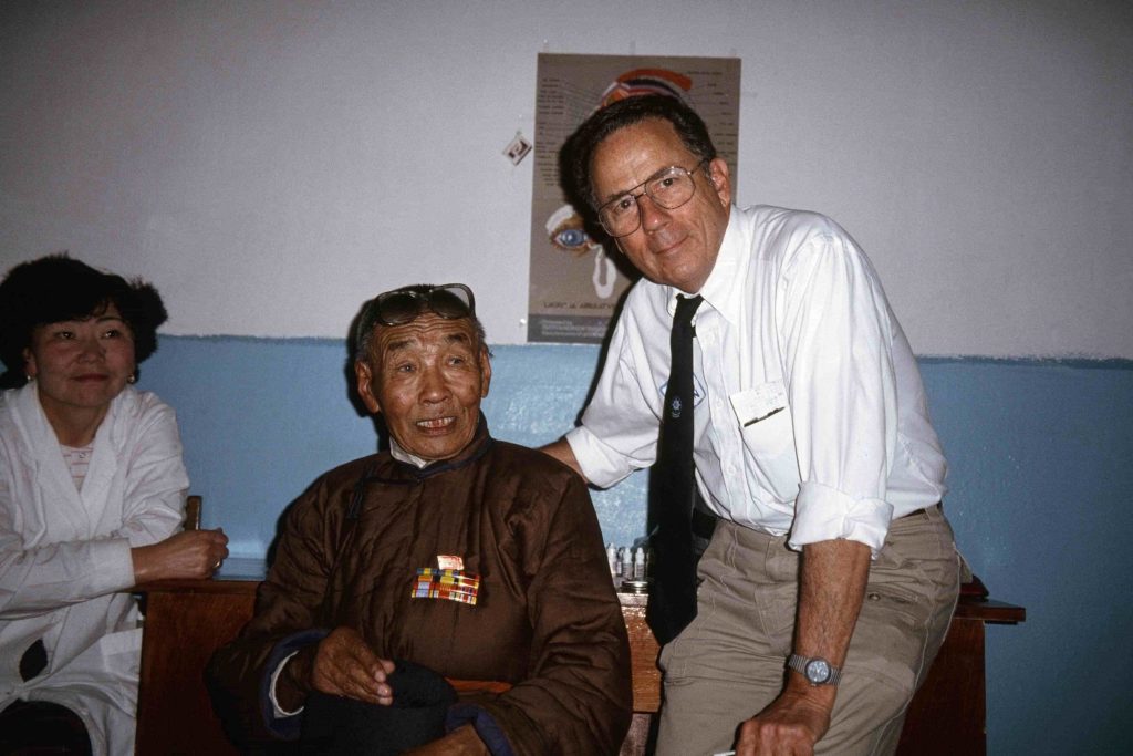 Dr. Harry Brown, SEE Founder, with a patient