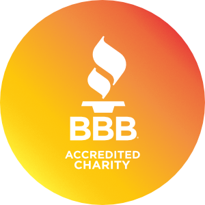 BBB's give.org Accredited Charity award receipient badge