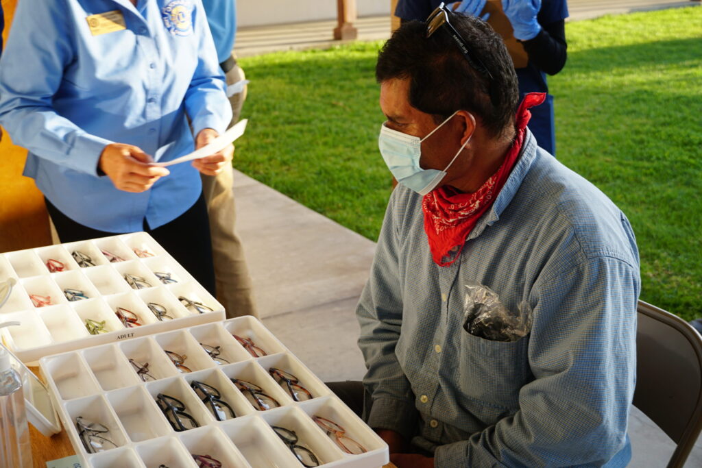 Glasses being distributed at the SBVC in Oxnard