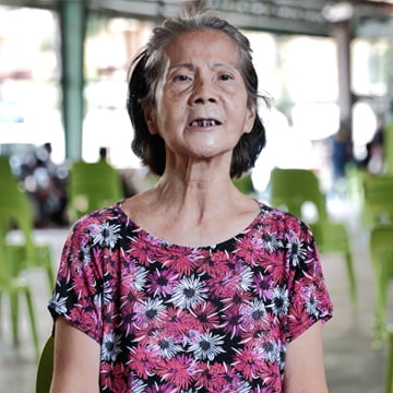 Josefina, a SEE patient from the Philippines