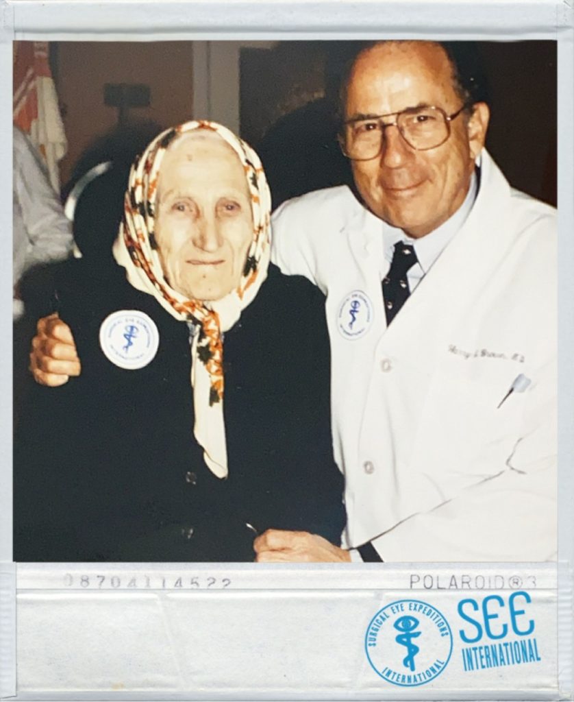 SEE international founder Dr. Harry Brown with a patient