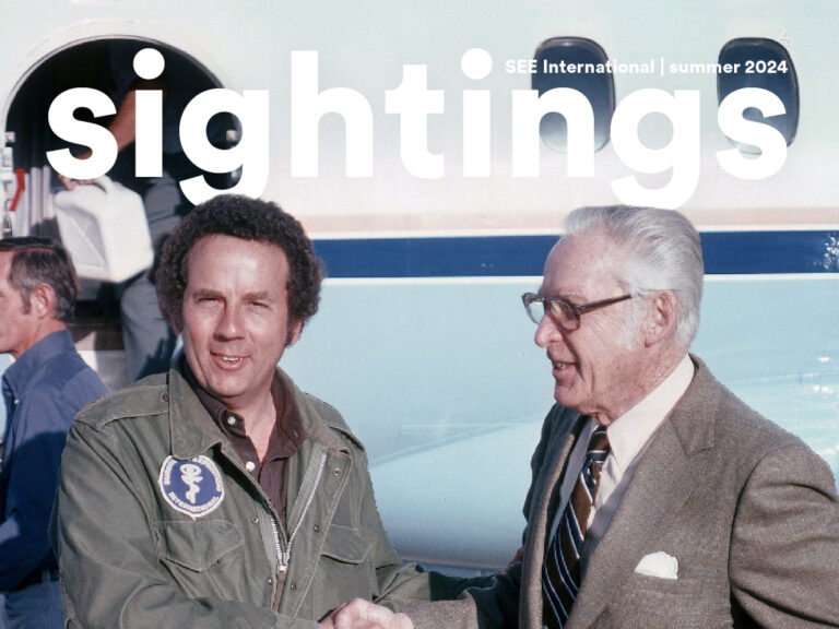 Winter 2024 Sightings newsletter cover, photo of Mother and Child
