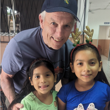 Ken with children patients