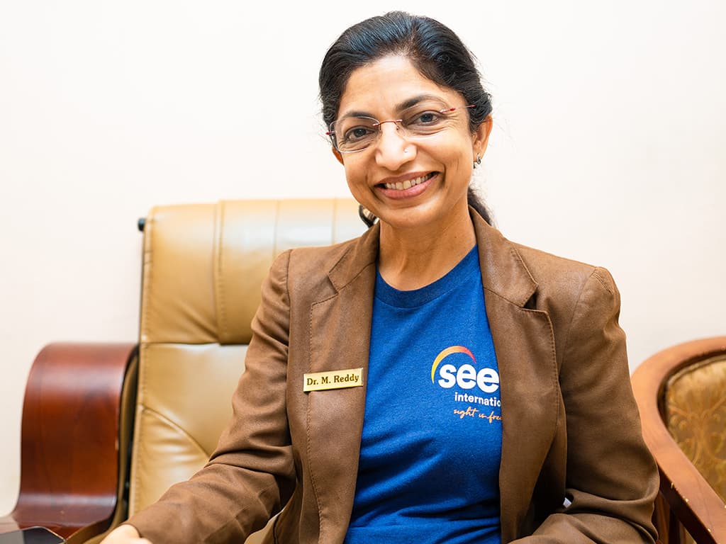 Dr. Madhavi Reddy of SEE International in 2022